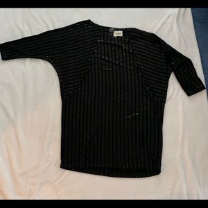 Sparkly Clara Sun Woo Batwing Mini Dress/Tunic